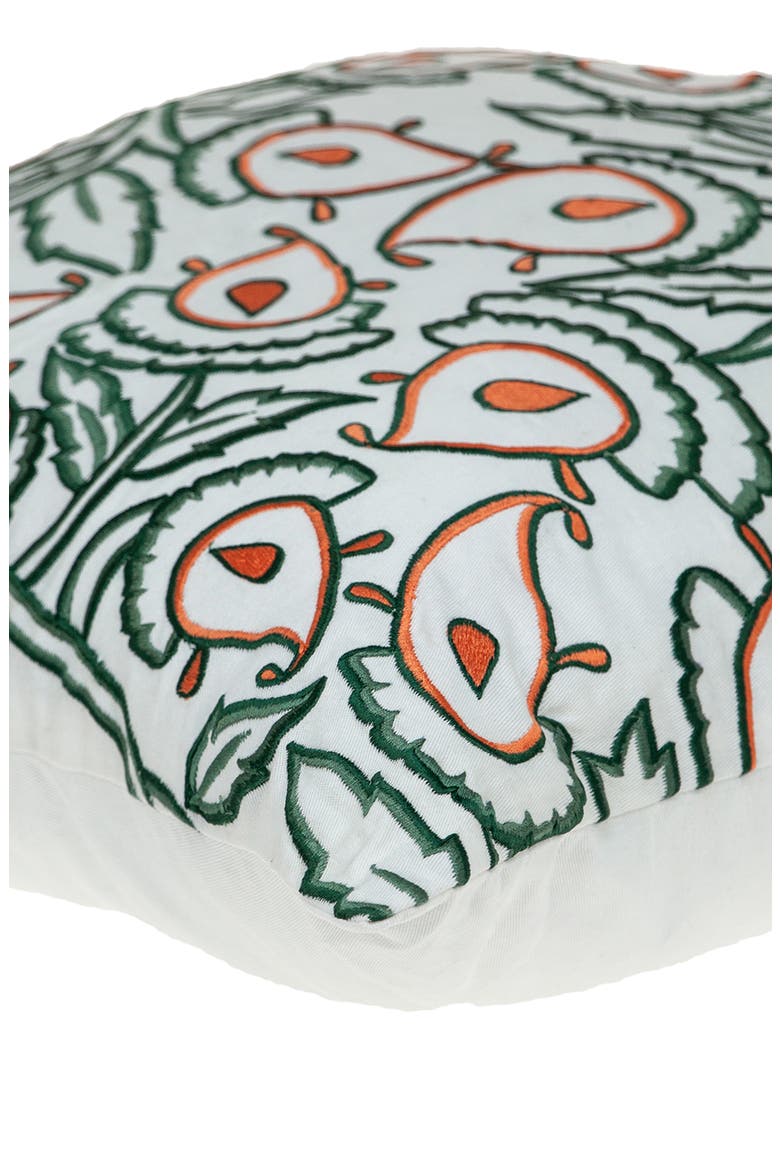 Celeste Embroidered Throw Pillow, Alternate, color, WHITE