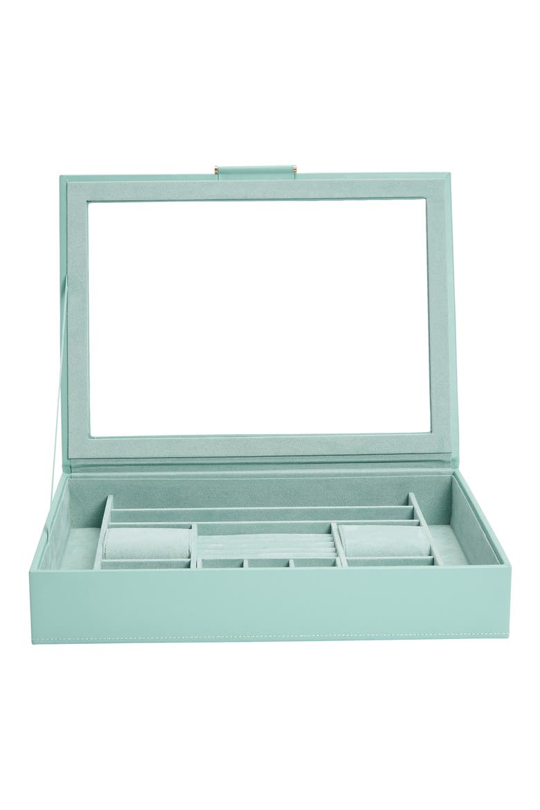 Sophia Jewelry Box with Window, Alternate, color, JADE