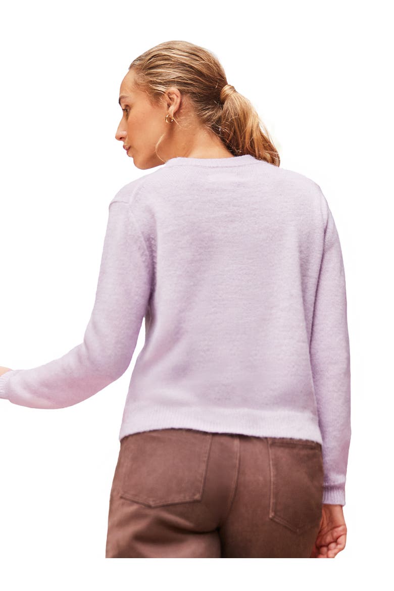 Long Sleeve Applique Knit Jumper, Alternate, color, Lilac