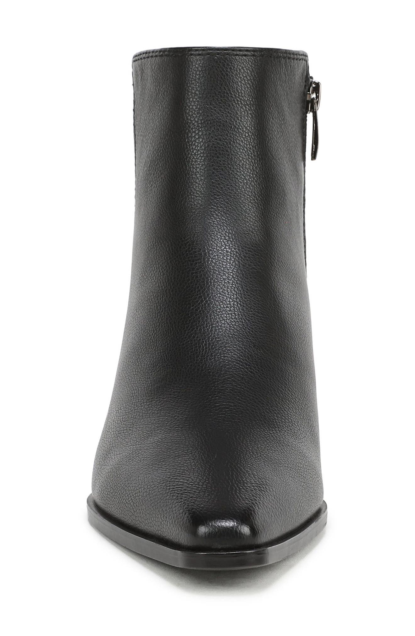 Bea Bootie, Alternate, color, BLACK FAUX LEATHER