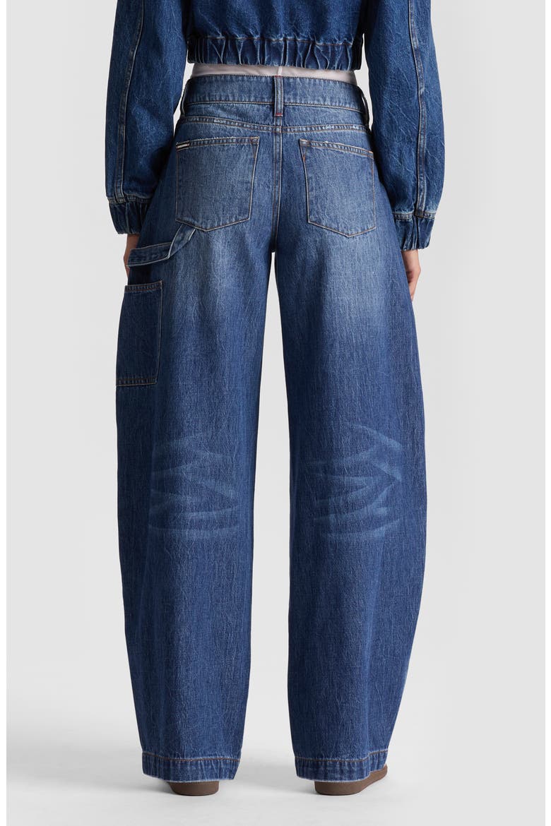 alice auaa cruft denim Alice + Olivia Andie Carpenter Barrel Leg 