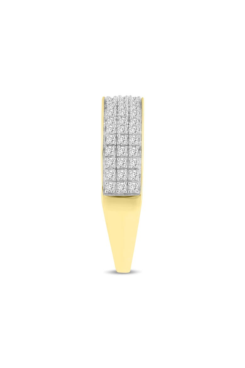 Trium Unisex Diamond Band Ring in 10K Gold, Alternate, color, 10K Yellow Gold