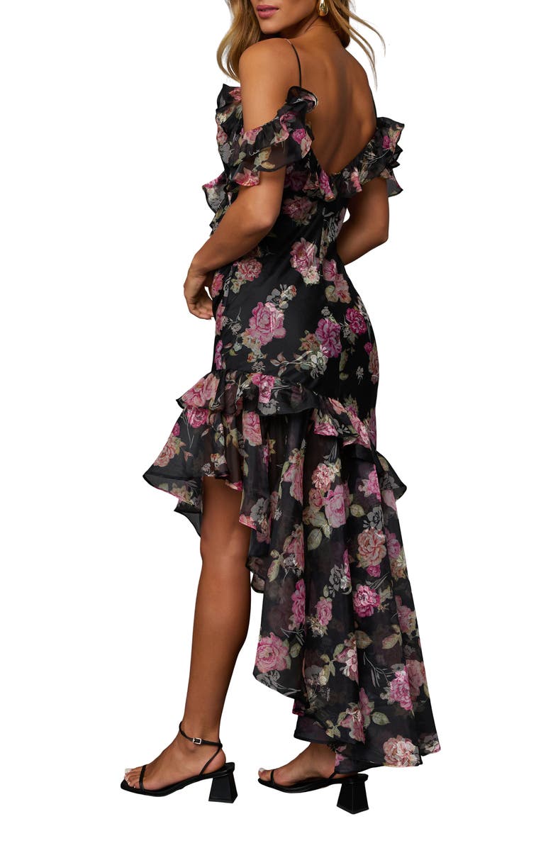 VICI Collection Chelsea Floral Print Off the Shoulder Ruffle Dress, Alternate, color, 