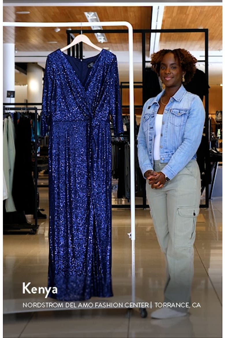 Sequin Column Gown video