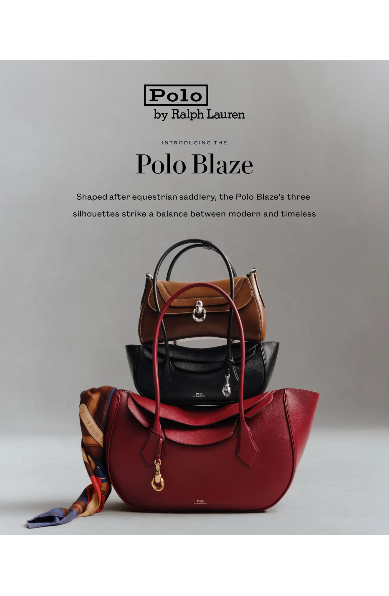 Small Polo Blaze Grained Leather Shoulder Bag, Alternate, color, CURRANT