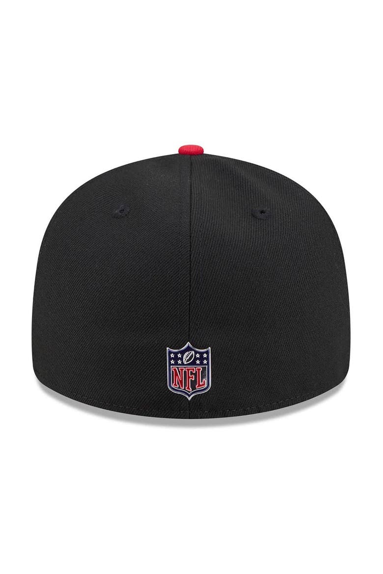 Men's New Era  Black/Red Atlanta Falcons 2026 NFL Draft Pre-Curved 59FIFTY Fitted Hat, Alternate, color, Black