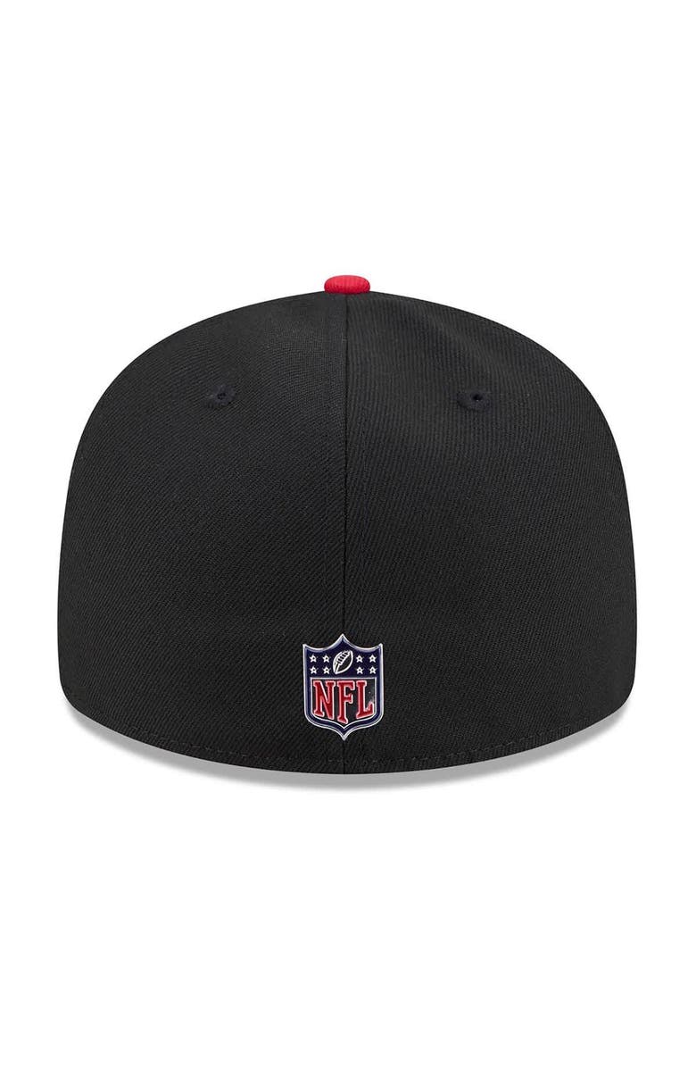 New Era Men's New Era Black/Red Atlanta Falcons 2026 NFL Draft Pre-Curved 59FIFTY Fitted Hat, Alternate, color, Black