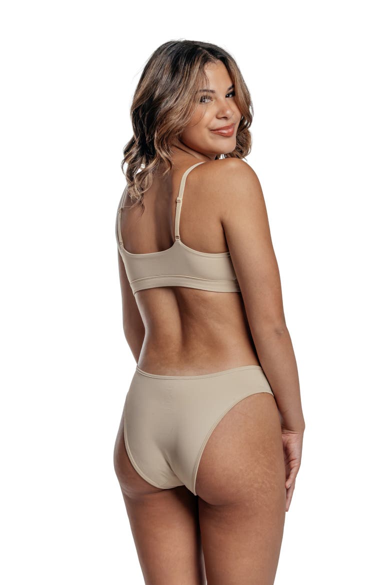 Ultra Smooth Scoop Bralette, Alternate, color, Sand