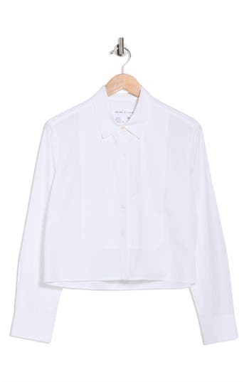 Cissa The Bib Cotton Button-up Shirt In White