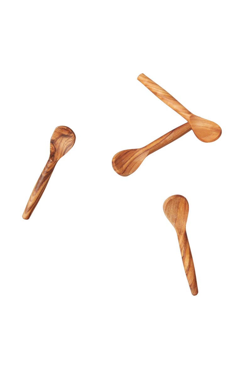 Olive Wood Spoons - Set of 4, Alternate, color, Olive Wood