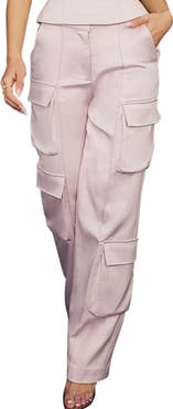 HOUSE OF CB Daria Cargo Satin Trousers