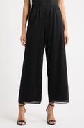 Alex Evenings Glitter Mesh Straight Leg Pants