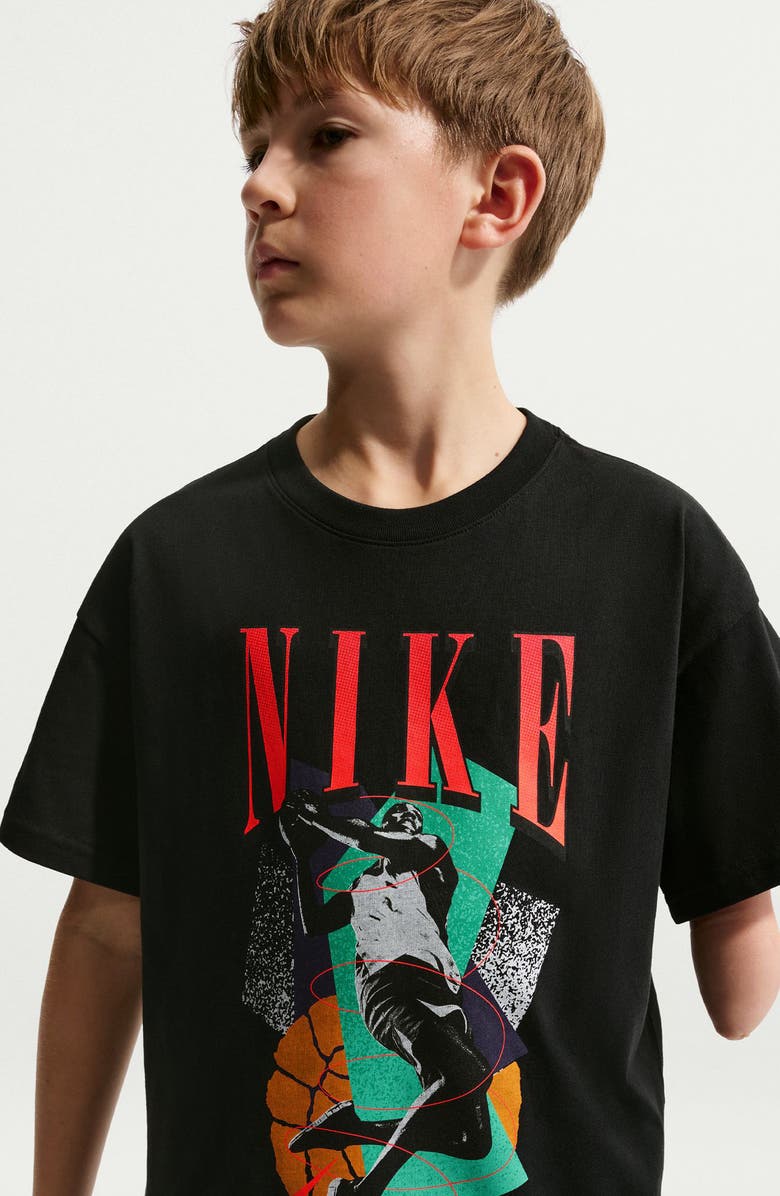 Nike Kids' Max90 Basketball Graphic T-Shirt, Alternate, color, Black