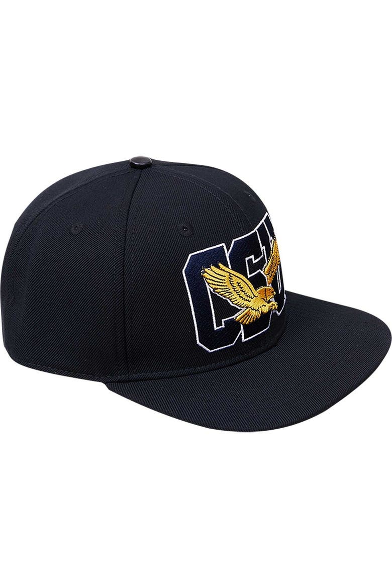 Men's Pro Standard Black Coppin State Eagles Arch Over Logo Evergreen Snapback Hat, Main, color, Black