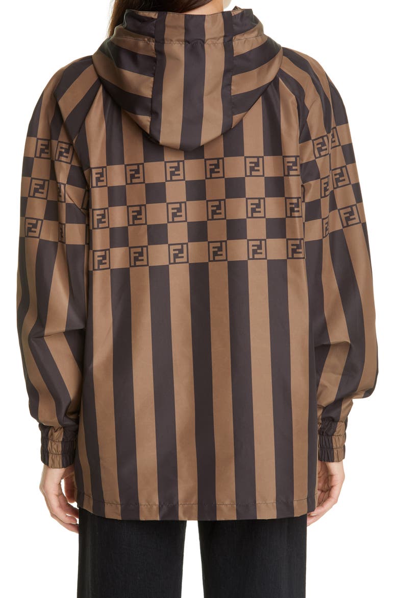 FF Logo Reversible Jacket, Alternate, color, F13IZ TABACCO/ MORO