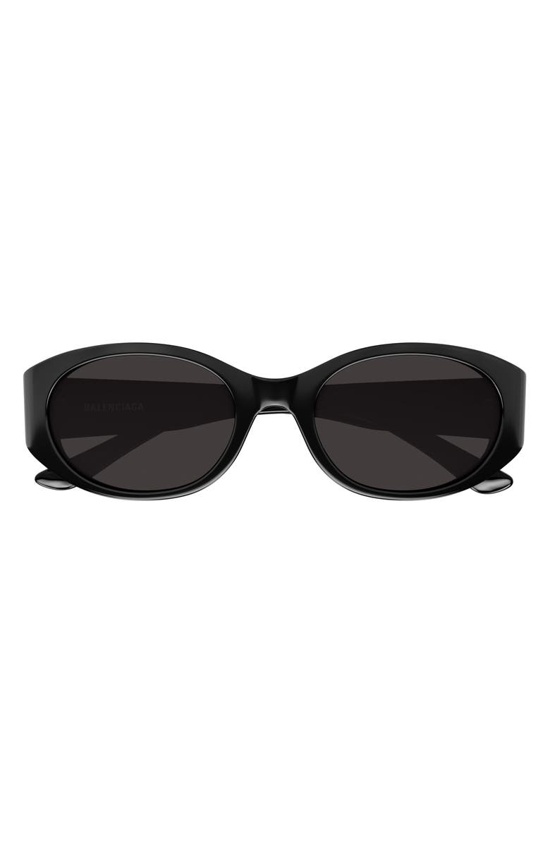 Balenciaga 55mm Round Sunglasses, Main, color,