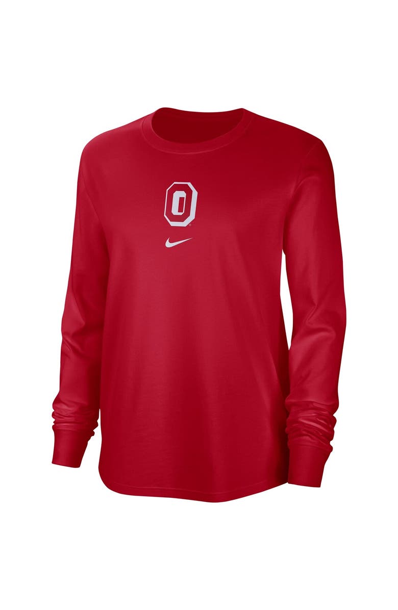 Nike Women's Nike Scarlet Ohio State Buckeyes Vintage Long Sleeve T-Shirt, Alternate, color,