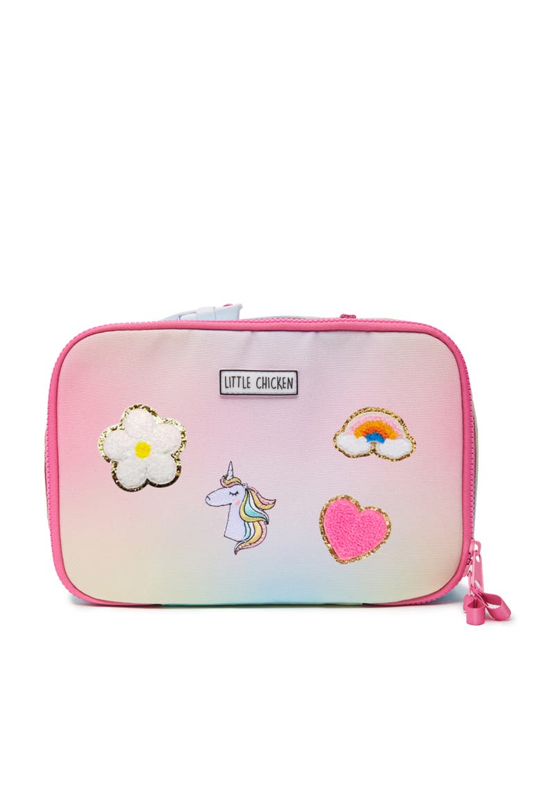 Kids' Patched Lunchbox, Main, color, Pink Multi