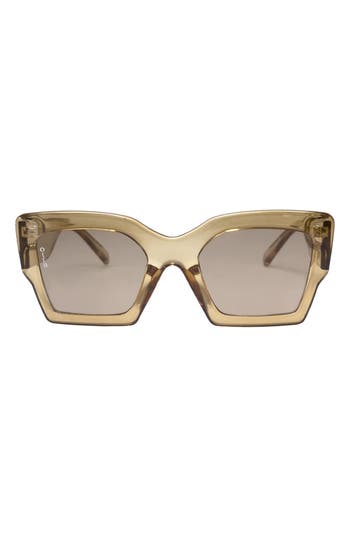 Otra Pipa 54mm Square Sunglasses In Brown