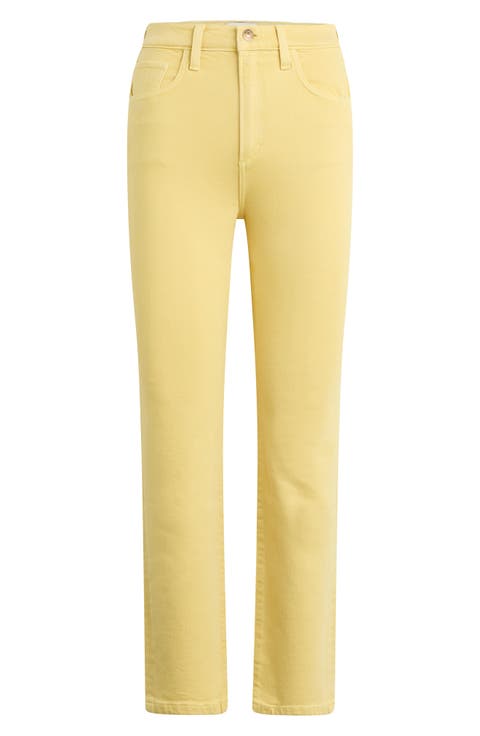 The Valentina Super High Waist Straight Leg Jeans (Golden)
