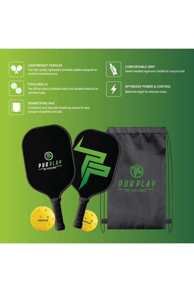 The Ultimate Pickleball High Performance Set, Alternate, color, Black