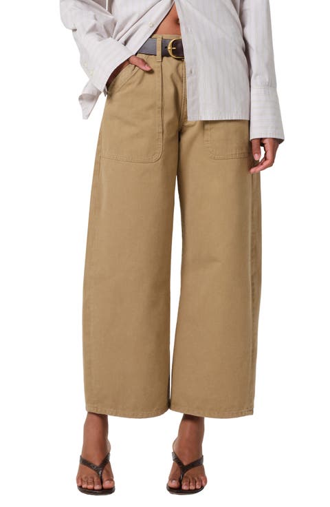 Ayla Wide Leg Utility Twill Pants