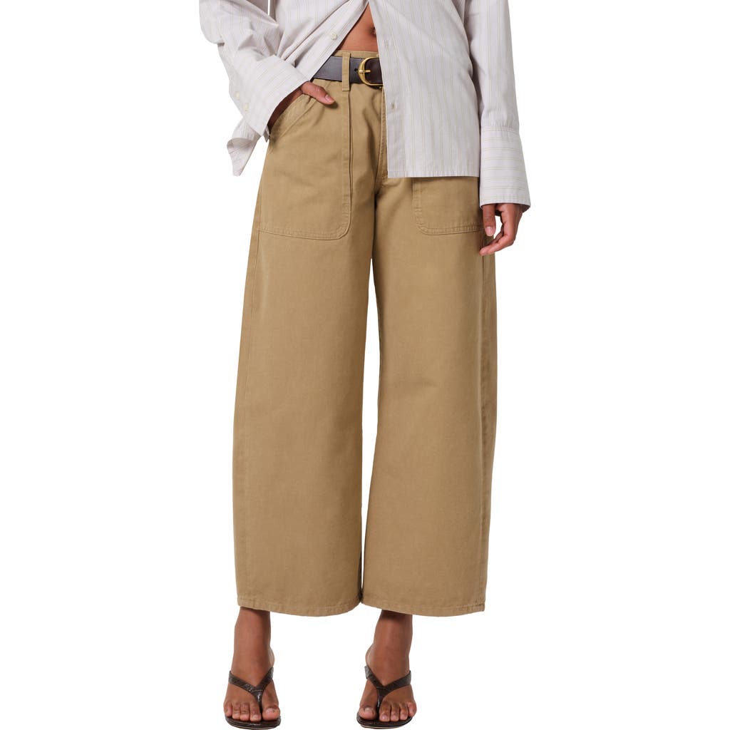 Citizen Of Humanity Citizens Of Humanity Ayla Wide Leg Utility Twill Pants In Heirloom