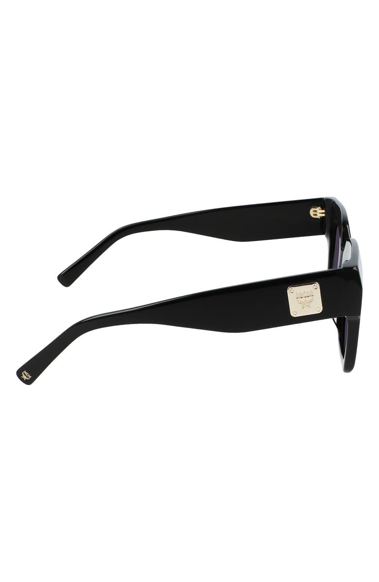 MCM 51mm Logo Plaque Square Sunglasses, Alternate, color, 