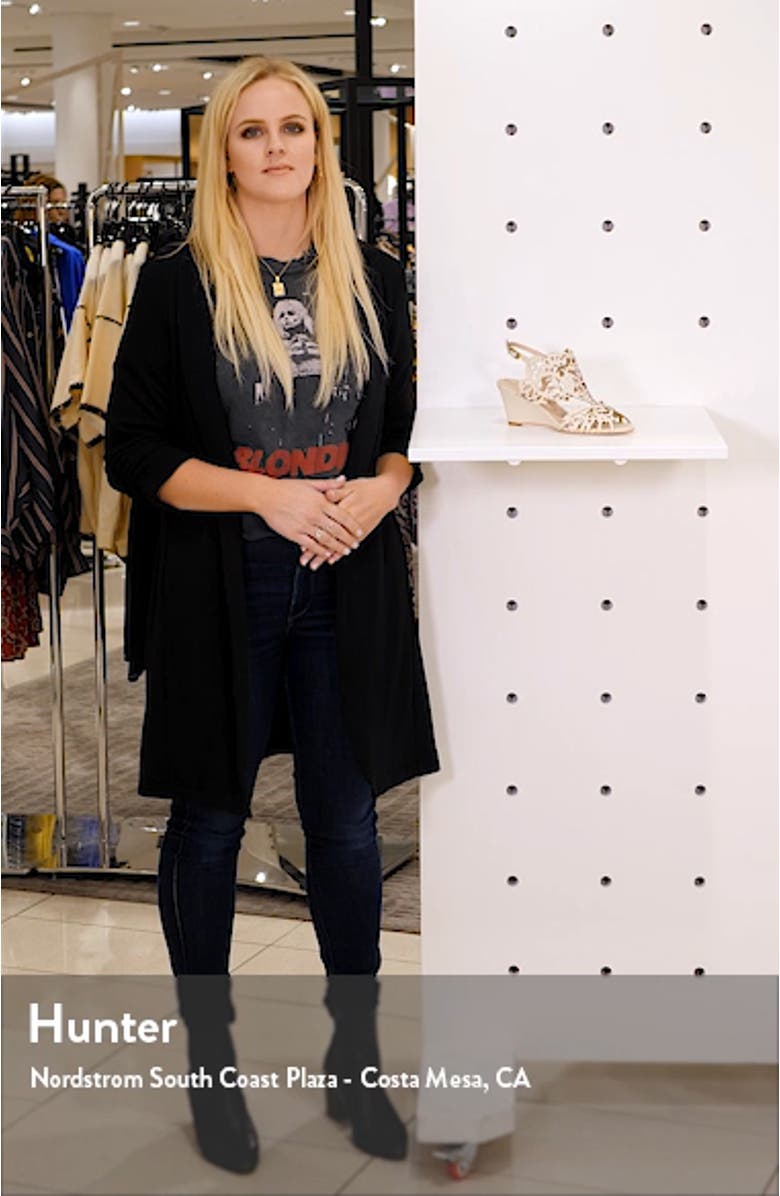 Marcela Laser Cutout Wedge Sandal, sales video thumbnail