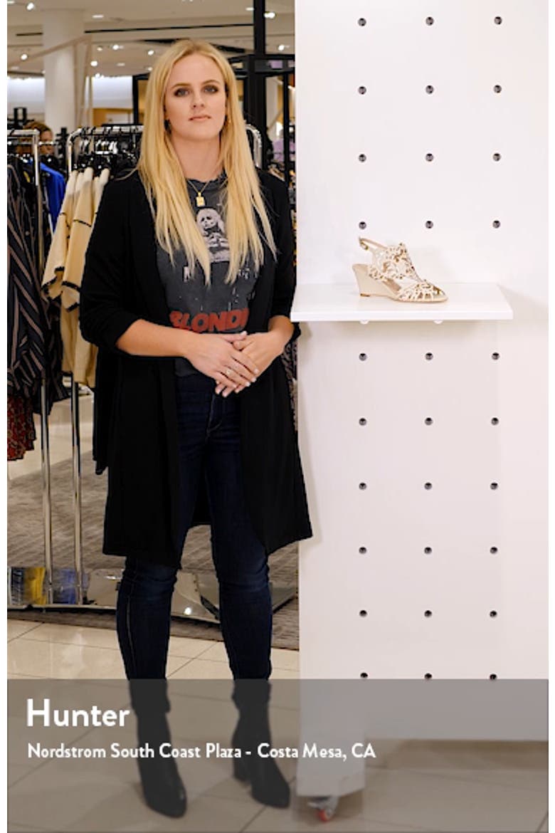 Marcela Laser Cutout Wedge Sandal video