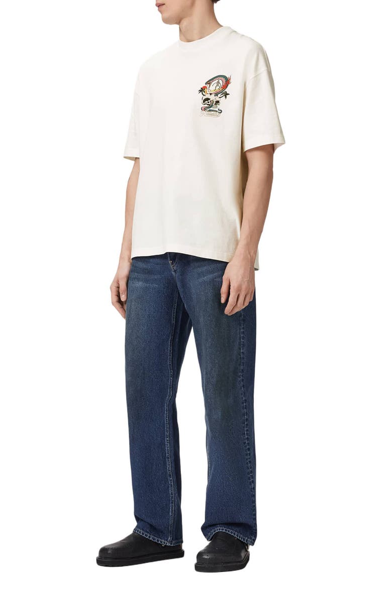 Snakepit Crewneck Graphic T-shirt, Alternate, color, CHALK WHITE
