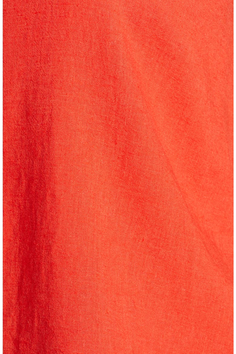Linen Blend Camisole Top, Alternate, color, RED FIERY CD