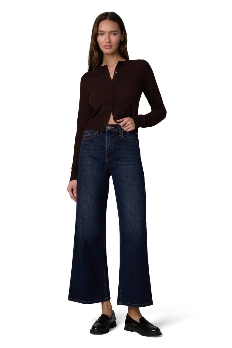 The Dani Crop Cashmere Cardigan, Alternate, color, ESPRESSO