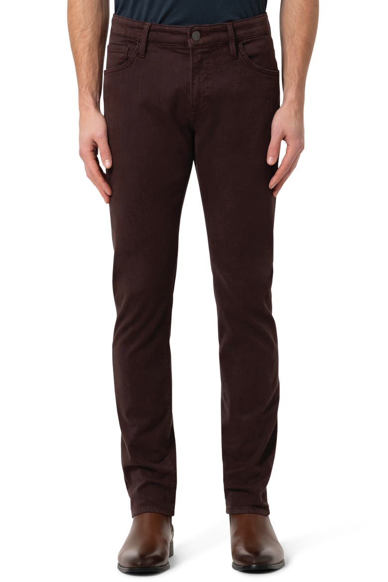 Charisma Relaxed Straight Leg Twill Pants, Main, color, BURGUNDY DIAGONAL