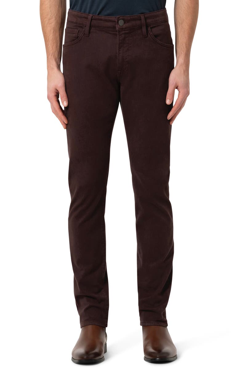 34 Heritage Charisma Relaxed Straight Leg Twill Pants, Main, color, Burgundy Diagonal