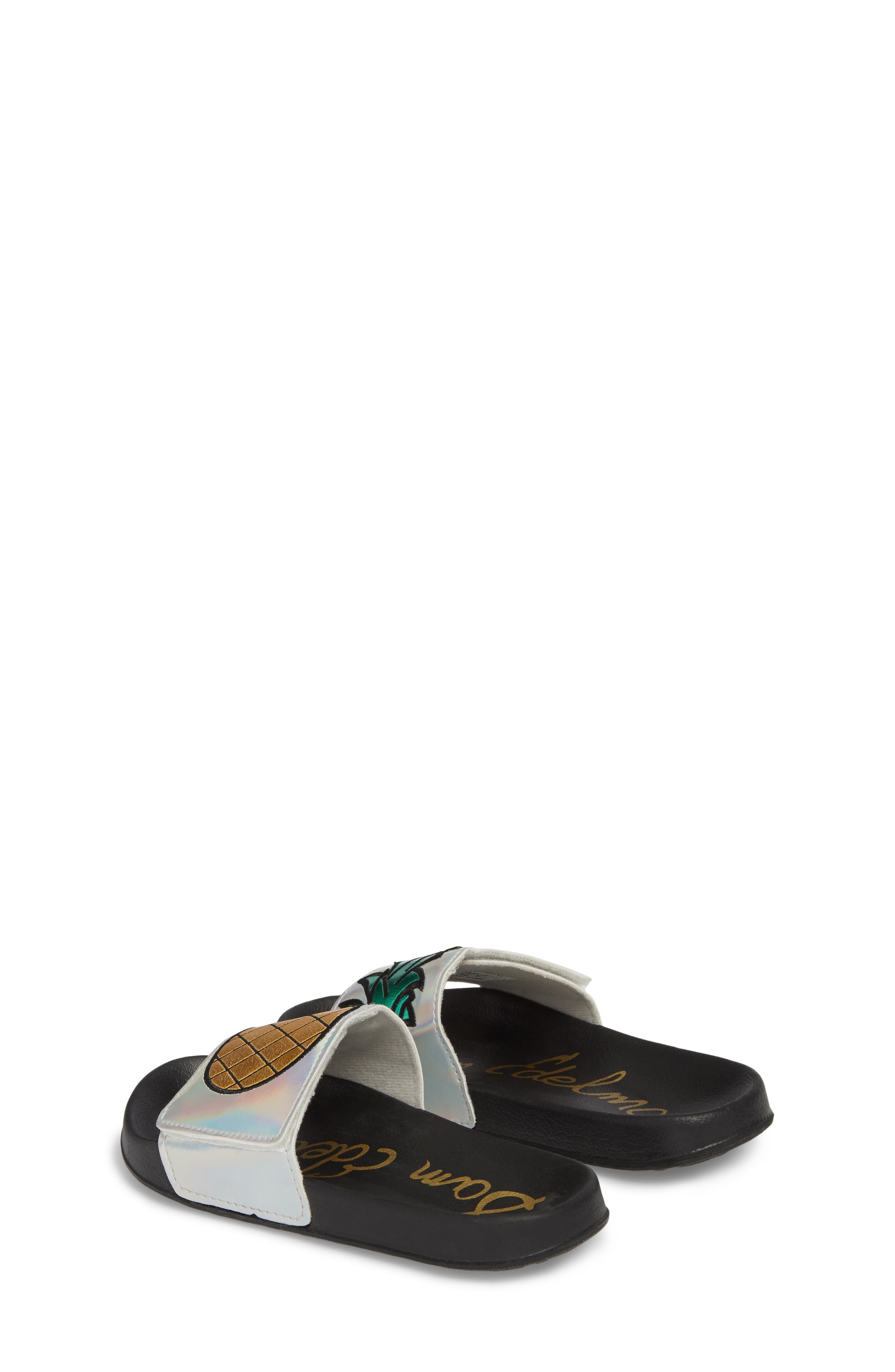 Sam Edelman Mackie Pineapple Metallic Slide Sandal, Alternate, color, 