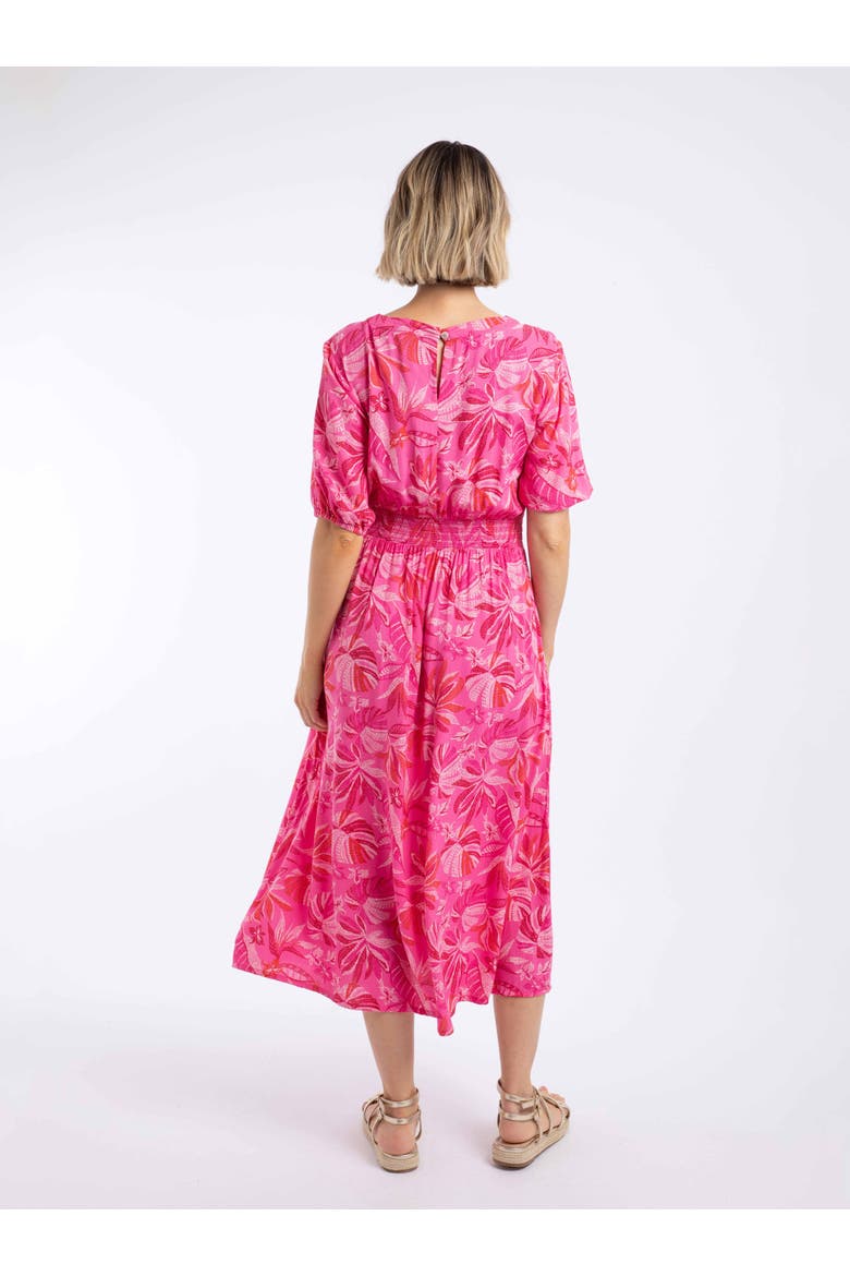 Dilsha Printed Midi Dress, Alternate, color, Hot Pink