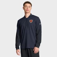 Nike Men's Nike Navy Chicago Bears Sideline Dri-FIT Half-Zip Pullover