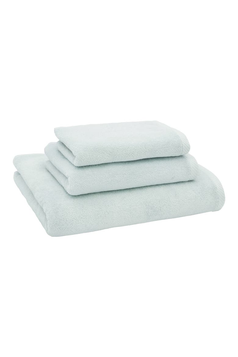 3-Piece Ediree Cotton Towel Set, Main, color, AQUA