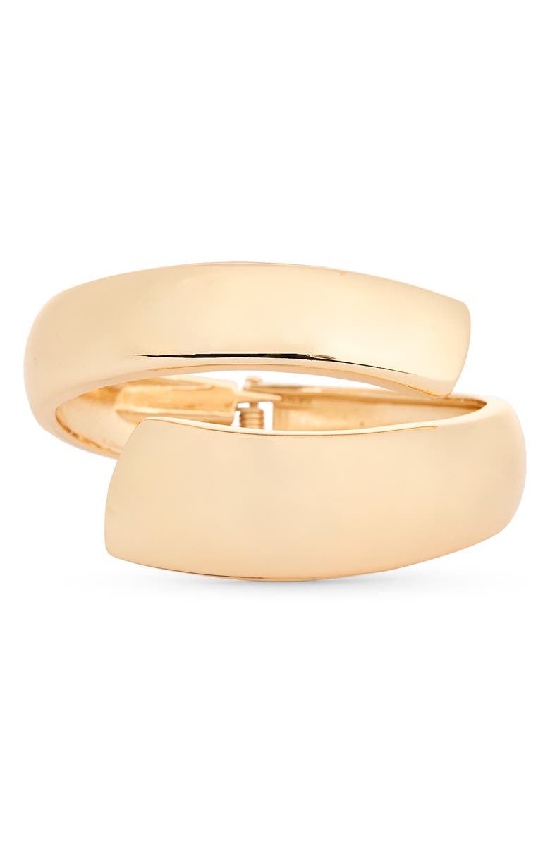 NORDSTROM RACK Bypass Hinge Bracelet, Main, color, Gold