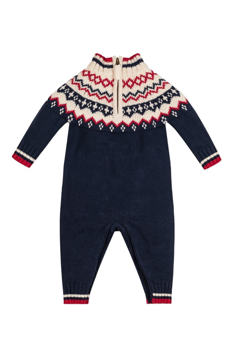Hope & Henry Baby Organic Nordic Half Zip Romper, Infant, Main, color, 