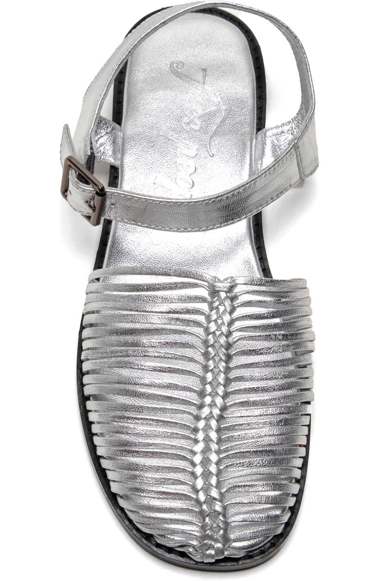 Free People Frankie Fisherman Sandal, Alternate, color, Chrome Metallic