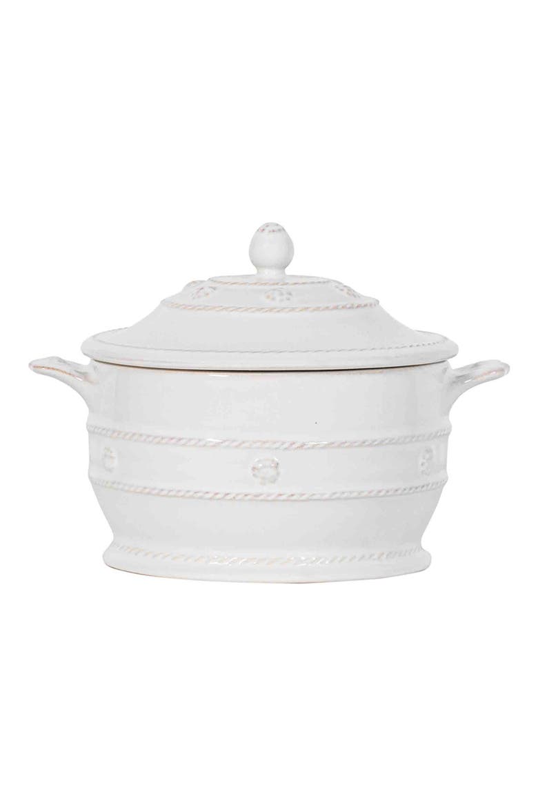 Berry & Thread Mini Ceramic Baking Dish with Lid, Main, color, WHITEWASH