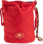 Burberry Quilted Twill Chain Pouch