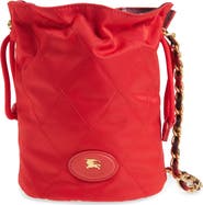 Burberry Quilted Twill Chain Pouch