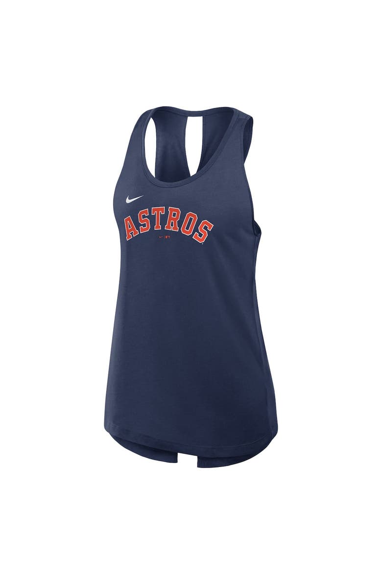 Women's Nike Navy Houston Astros Crisscross Performance Tank Top, Alternate, color, Navy