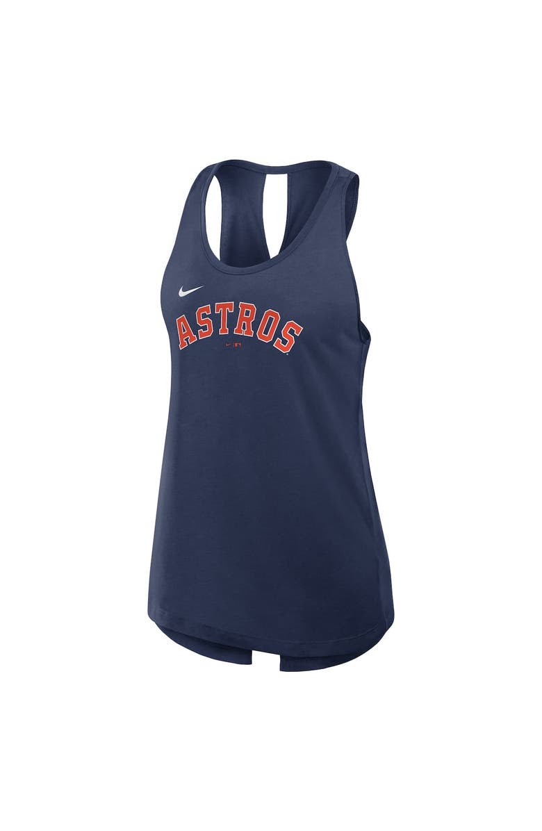 Nike Women's Nike Navy Houston Astros Crisscross Performance Tank Top, Alternate, color, Navy