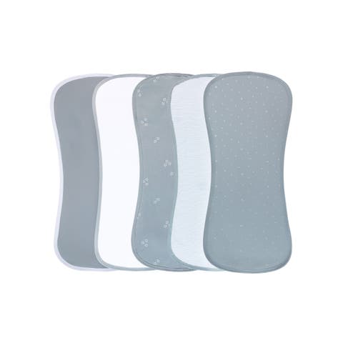 Baby Burp Cloths Reversible 5 Piece Set