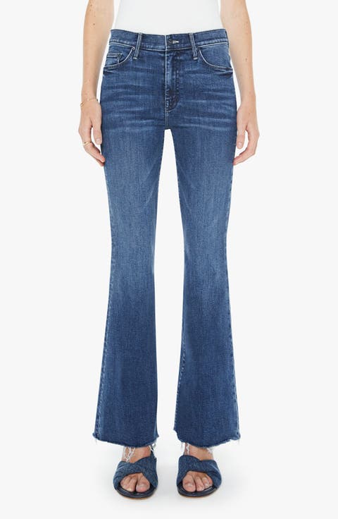 Fray Hem Bootcut Jeans