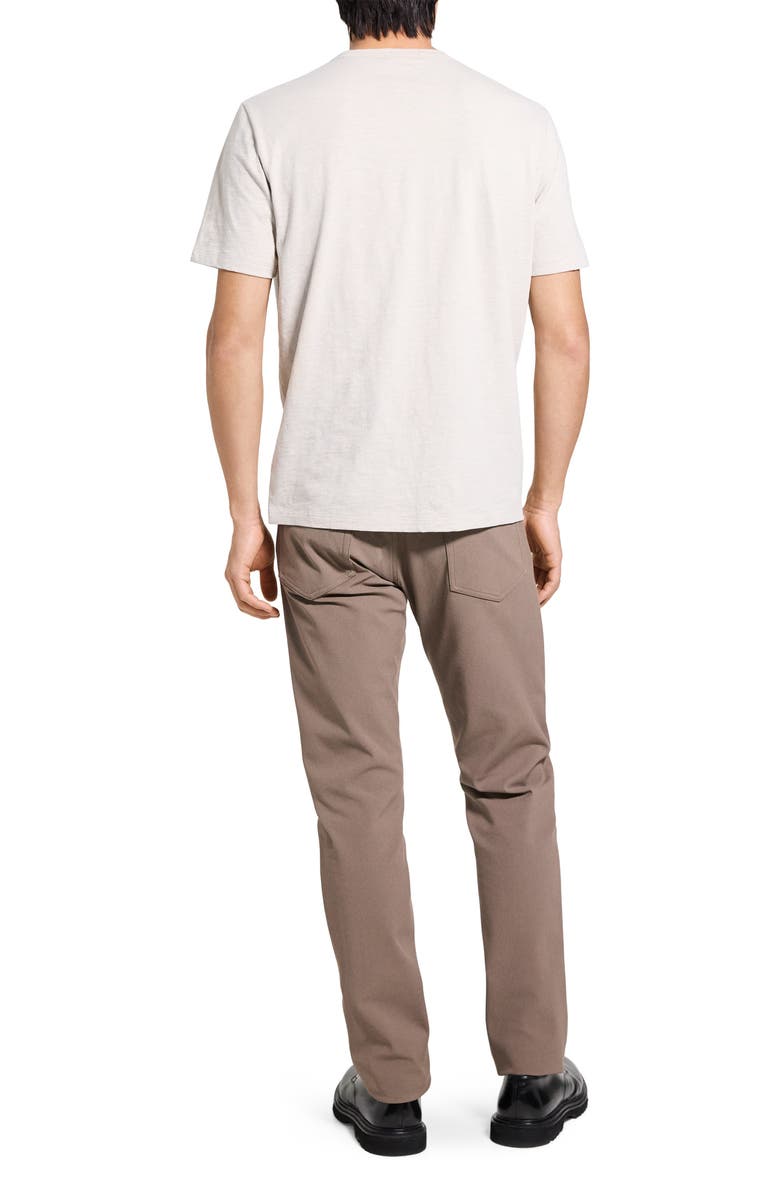 Theory Essential in Cosmos Slub Cotton Tee, Alternate, color, Silver Cloud